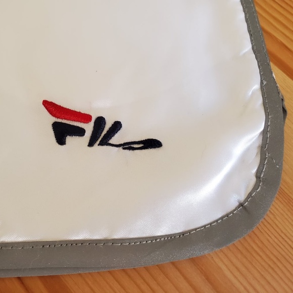 FILA Serena Satin Track White Retro Short - Picture 7 of 9